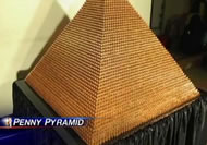 world's largest penny pyramid by Tom Haffey