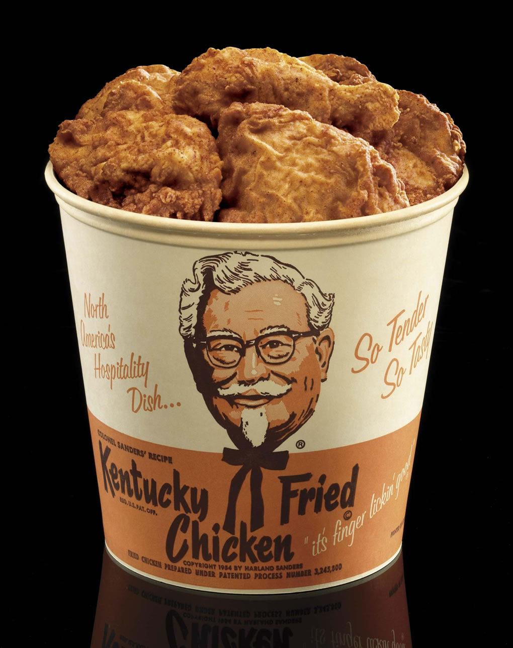 Largest serving of fried chicken - world record set by KFC