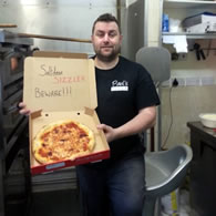 hottest pizza world record set by Saltdean pizza by Paul Brayshaw
