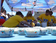  Dippin' Dots achieved a world record title in Nashville yesterday by preparing a record 473 cups of ice cream in just three minutes.
