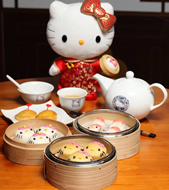 The World's First Hello Kitty Chinese Restaurant Has Opened in Hong Kong. The menu consists of 37 items ranging from fresh shrimp buns to stir-fried beef and noodles.