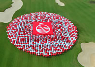 largest human QR code world record set by Mission Hills China
