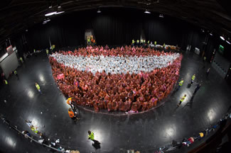 To celebrate National Smile Month, UofG's Dental School & UofG Dental Alumnus Association joined forces and organised a World Records attempt - to create the world's largest smile.