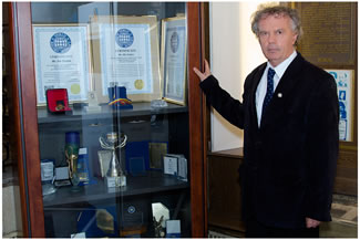 Ilie Dobre, sports commentator for the Radio Romania News (Romania's National State Radio) sets the new world record for being the Most Successful Radio Sports Commentator. 