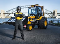 The powerful JCB digger has been crowned the fastest digger on earth after reaching speeds of more than 70 miles an hour at Bathurst, near Sydney; JCB Demonstration Driver Matthew Lucas, 43 - nicknamed 'The Dig' during the attempt - was the man who steered the JCB GT to set the world record for the Fastest backhoe loader (digger), according to the World Record Academy: www.worldrecordacademy.com/.