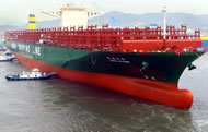 The colossal CSCL Globe, which steamed into a new berth at Pasir Panjang port, is 400m long, almost 60m wide, and weighs in at more than 56,000 tonnes without cargo. The surface area of the more than US$150 million (S$196 million) titan is so vast it could fit four football fields.